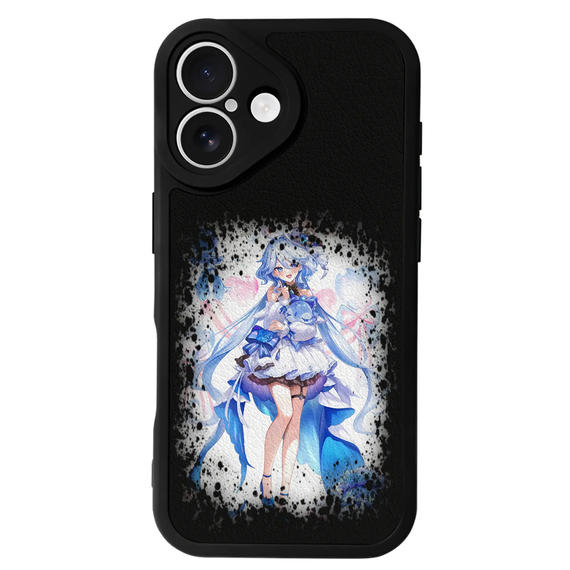 原 神 グッズ フリーナ - IPhone 16シリーズ対応 ・ シリコンスマホケース ・ レザー調 ・ 高精度フィット ・ 耐衝撃 ・ ワイヤレス充電対応 ・ 精密カット